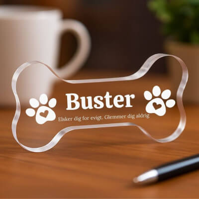 Personalised Dog Memorial Gift - Bone-Shaped...