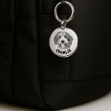 1Round Pet Portrait Keyring
