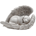 Angel Dog Memorial Stone – Weatherproof Resin Grave Marker for Dogs, Thoughtful Garden Tribute & Memorial Gift